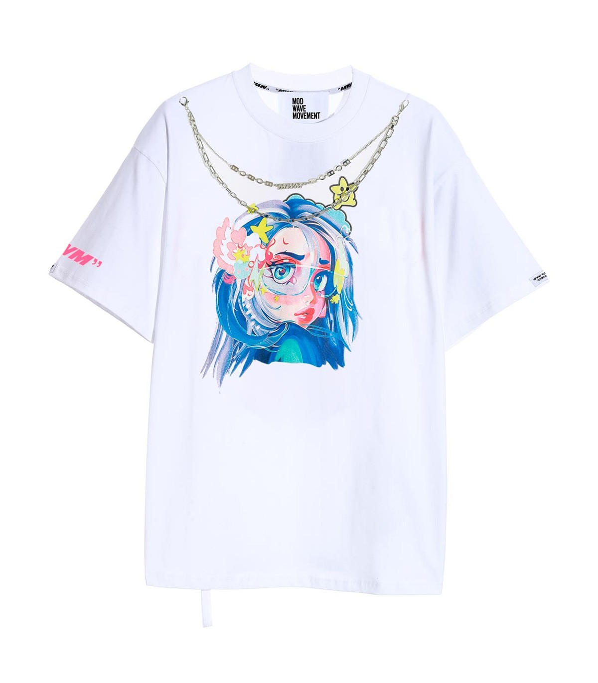 Mod Wave Movement - Camiseta Blanca para Hombre - Candy