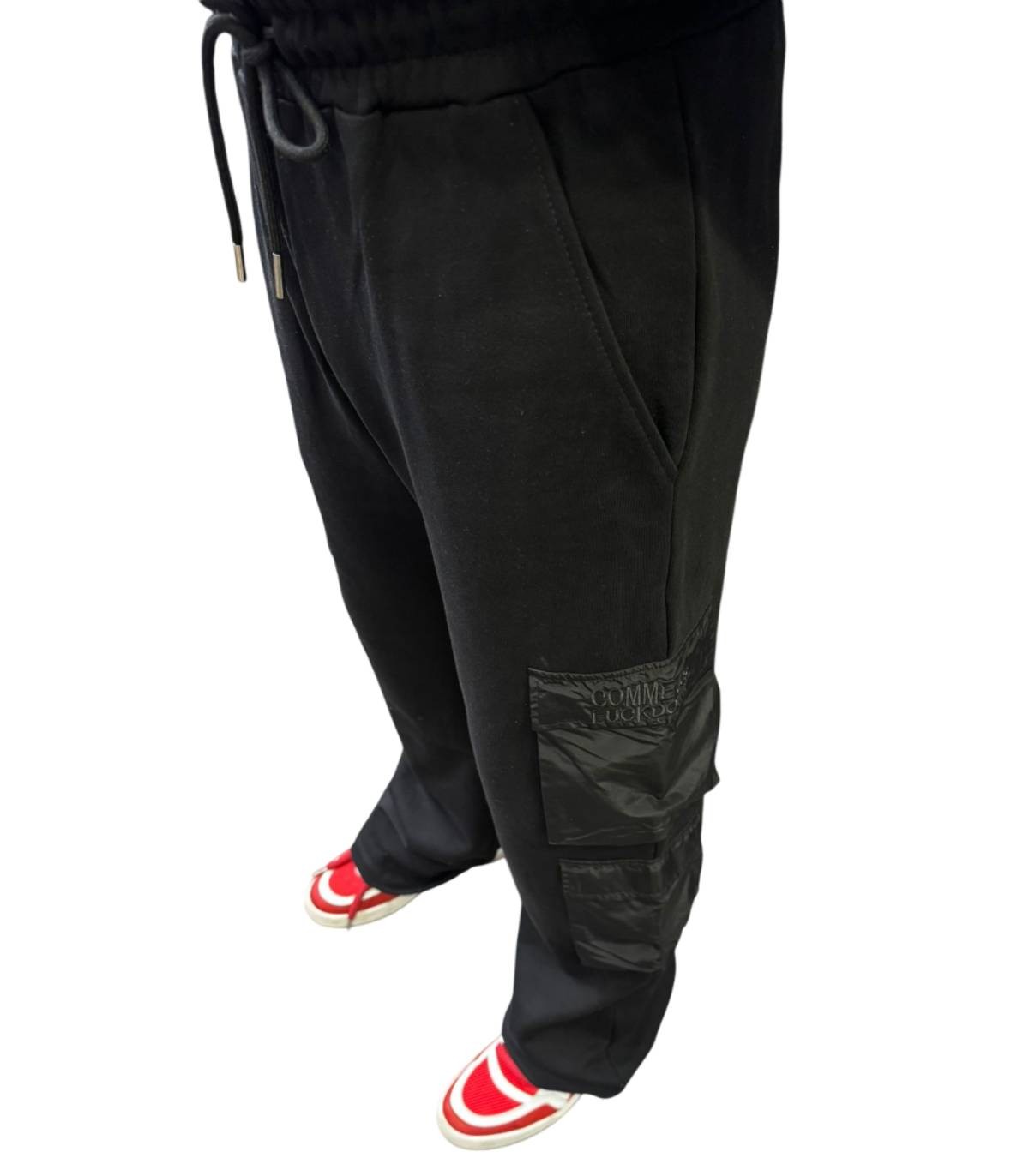 Comme Des Fuckdown - Pantalón Cargo Negro para Hombre