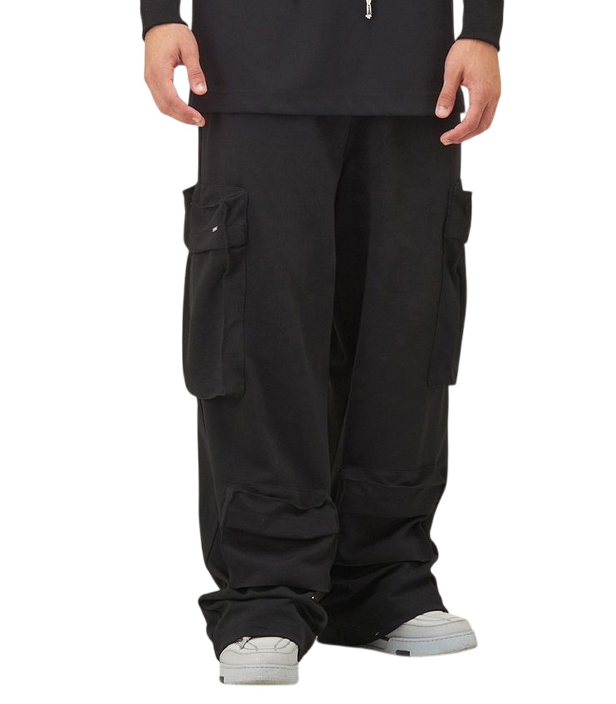 AM Couture - Pantalón Negro para Hombre - Cargo