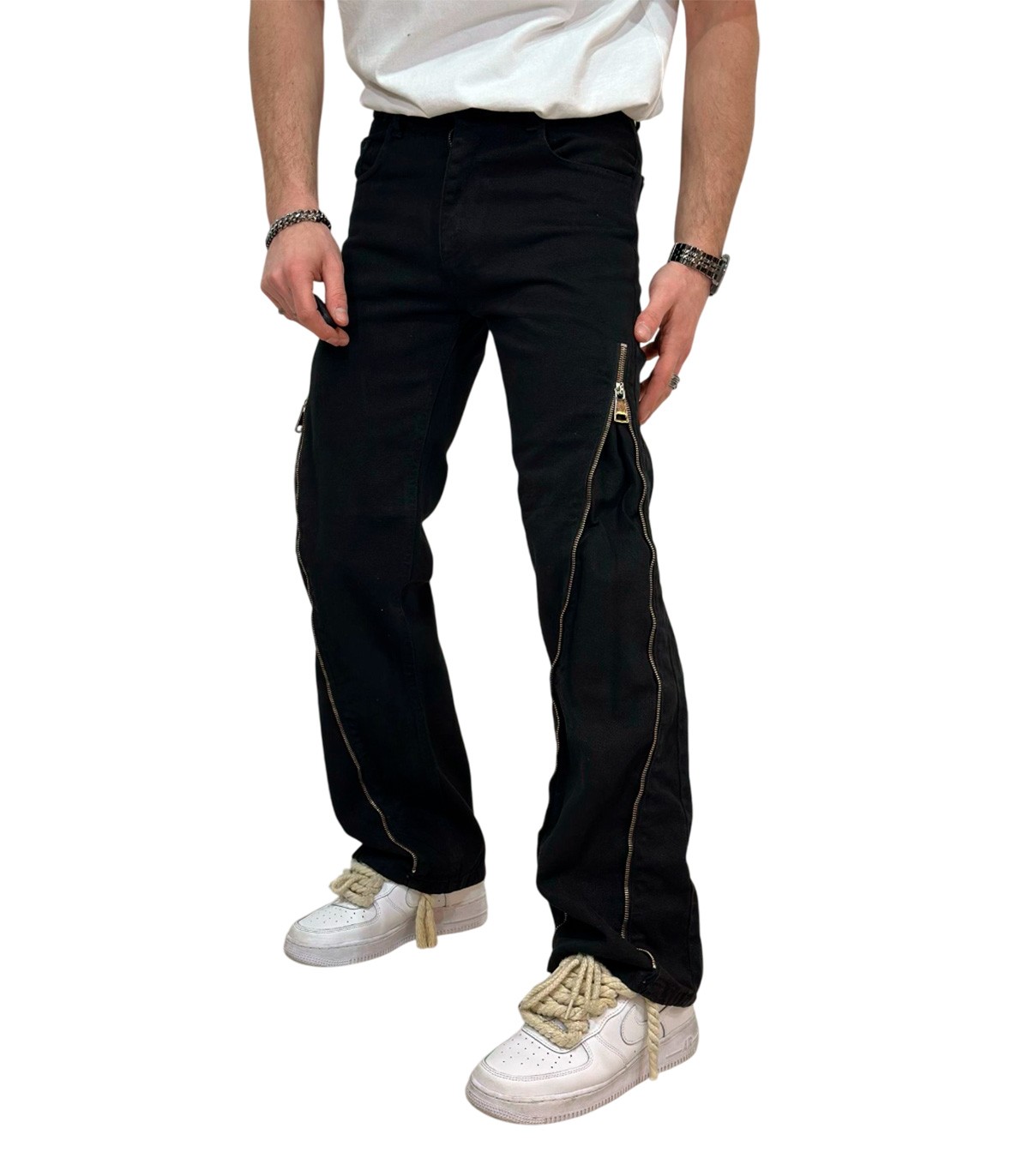 Milano - Pantalón Negro para Hombre - Flarix