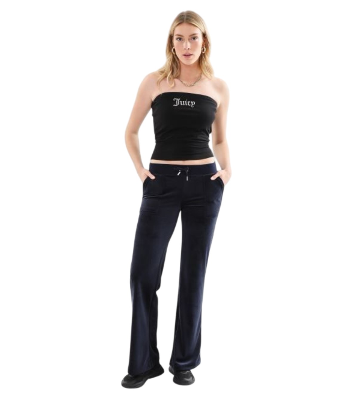 Juicy Couture - Top Negro para Mujer - BANDEAU TOP