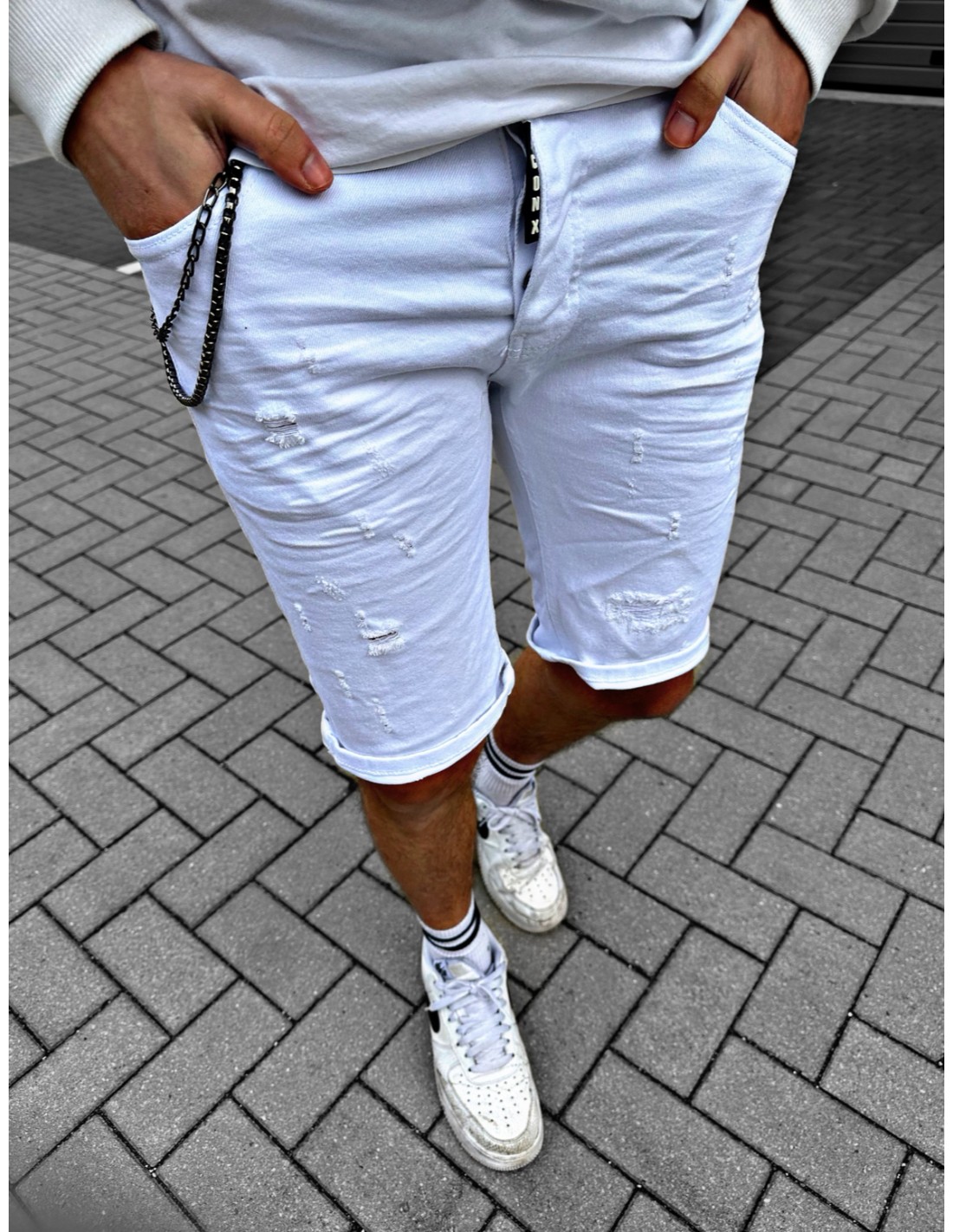 Milano- Denim short para hombre