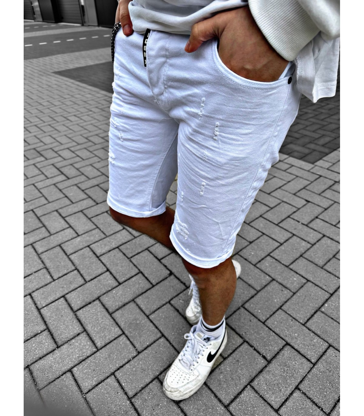 Milano- Denim short para hombre