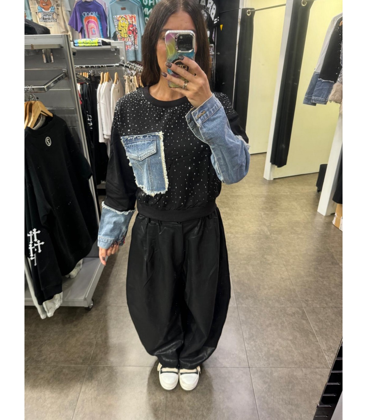 Milano- Pantalon Bomb polipiel para mujer