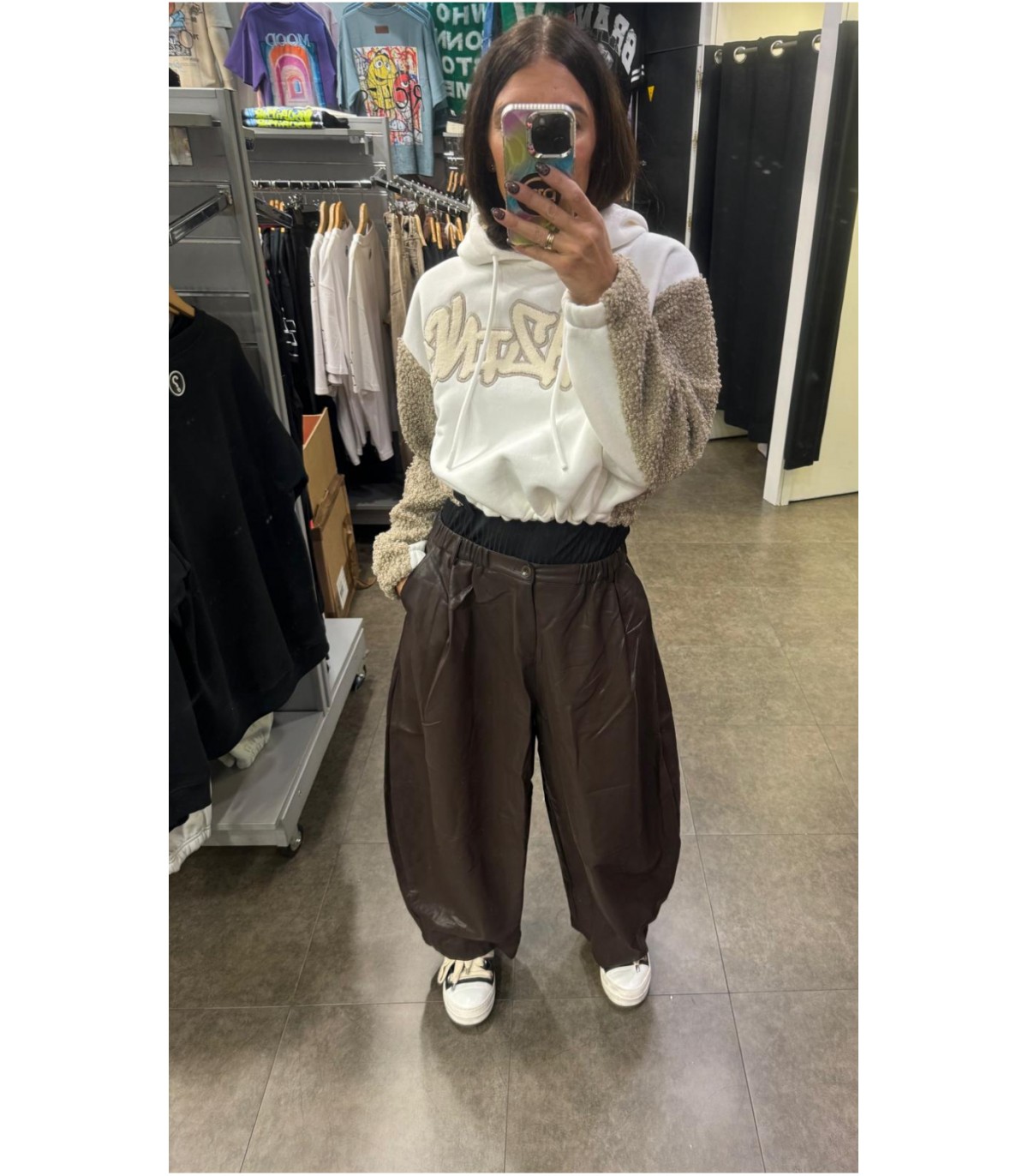 Milano- Pantalon Bomb polipiel para mujer