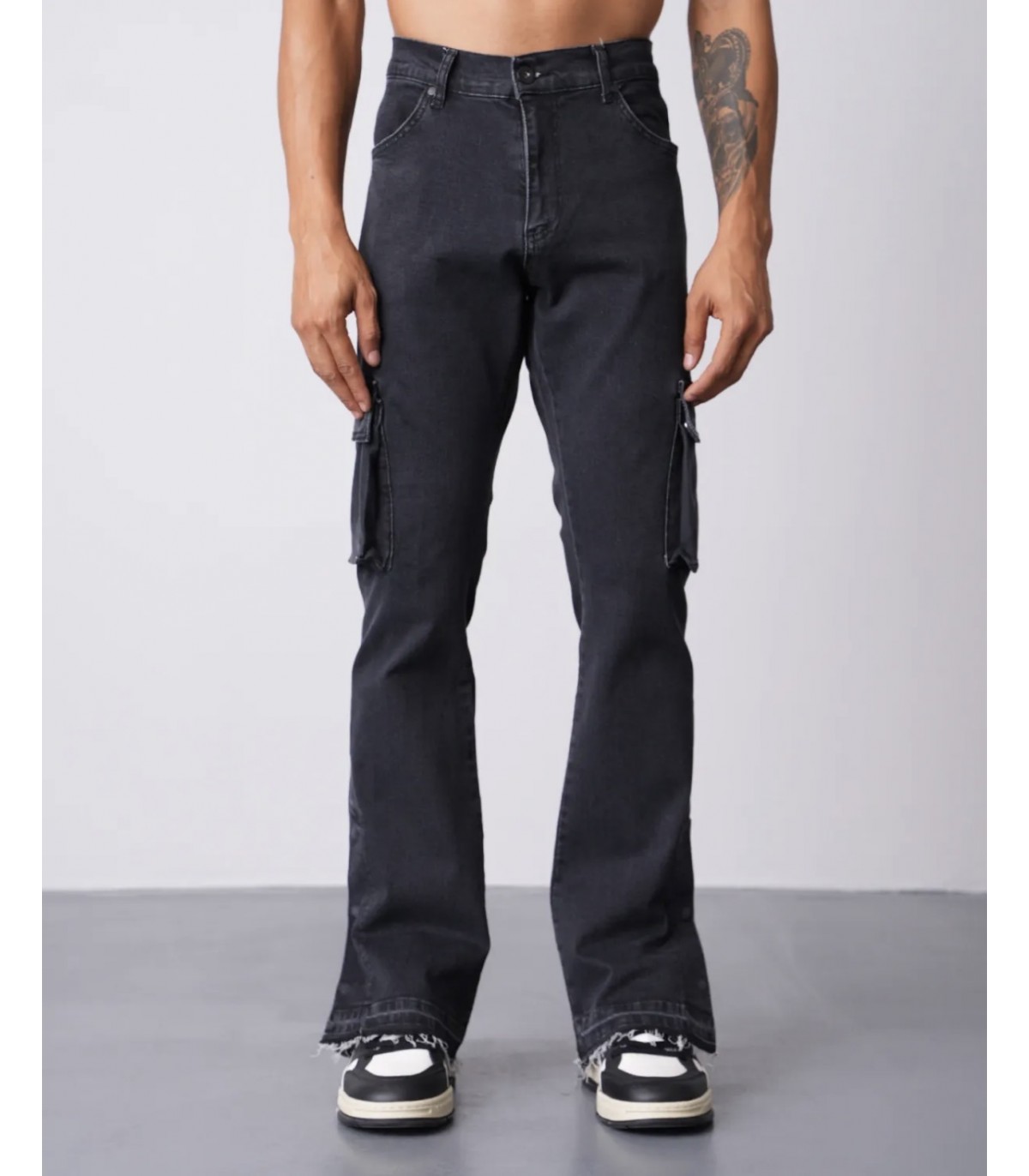 Ikao Paris- Jeans cargo para hombre