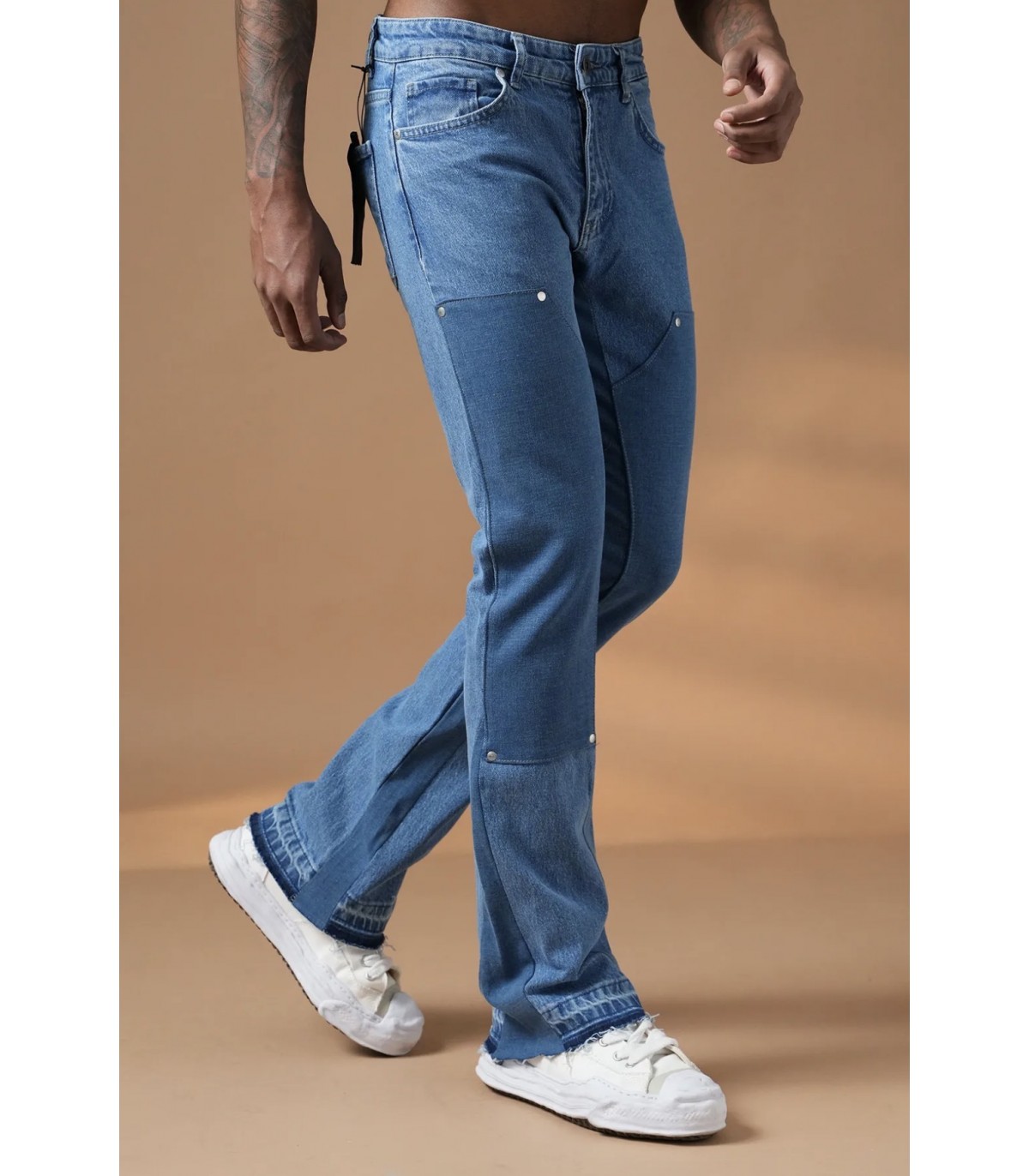 Ikao Paris- Denim Jeans Flare ART439 para hombre