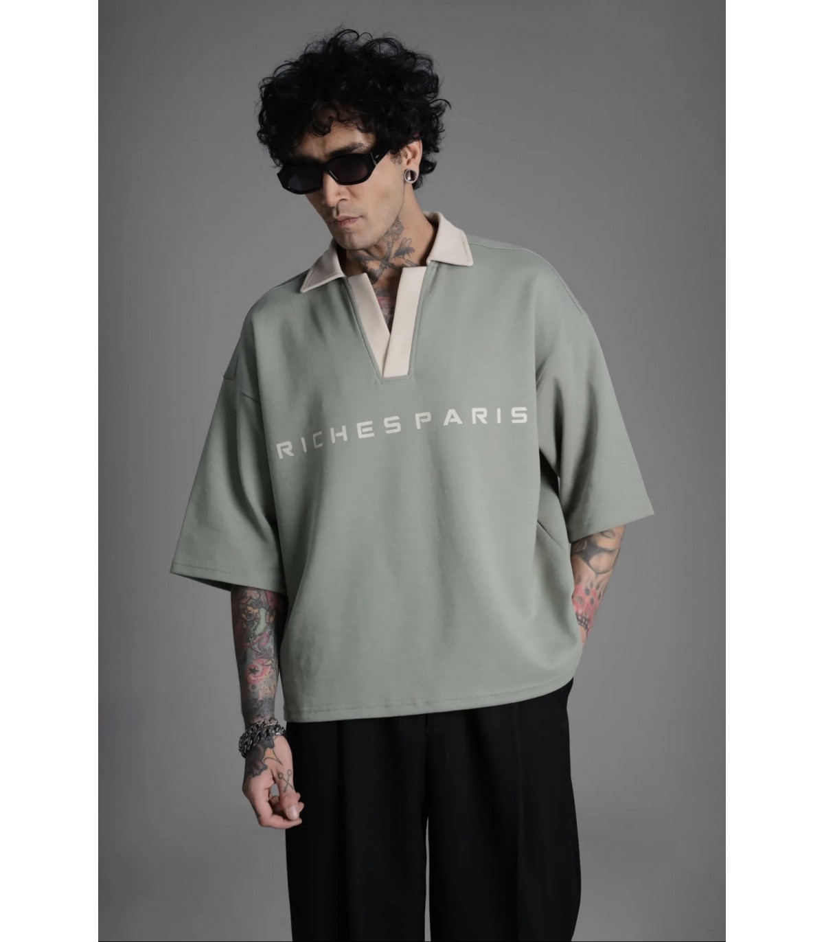 Riches Paris- Camiseta Rch1040 para hombre