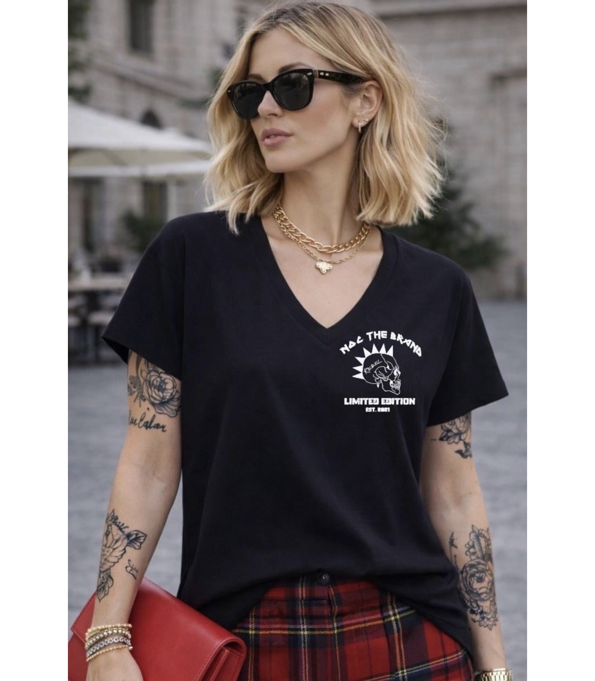 Noc The Brand- Camiseta Over Basica para mujer