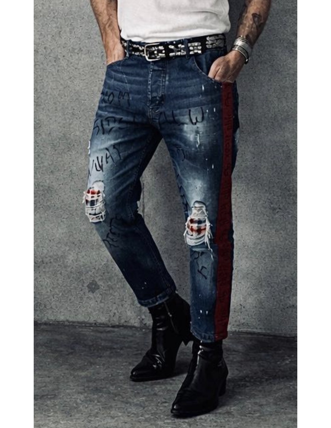 Freakchicny- Denim Jeans Atelier para hombre