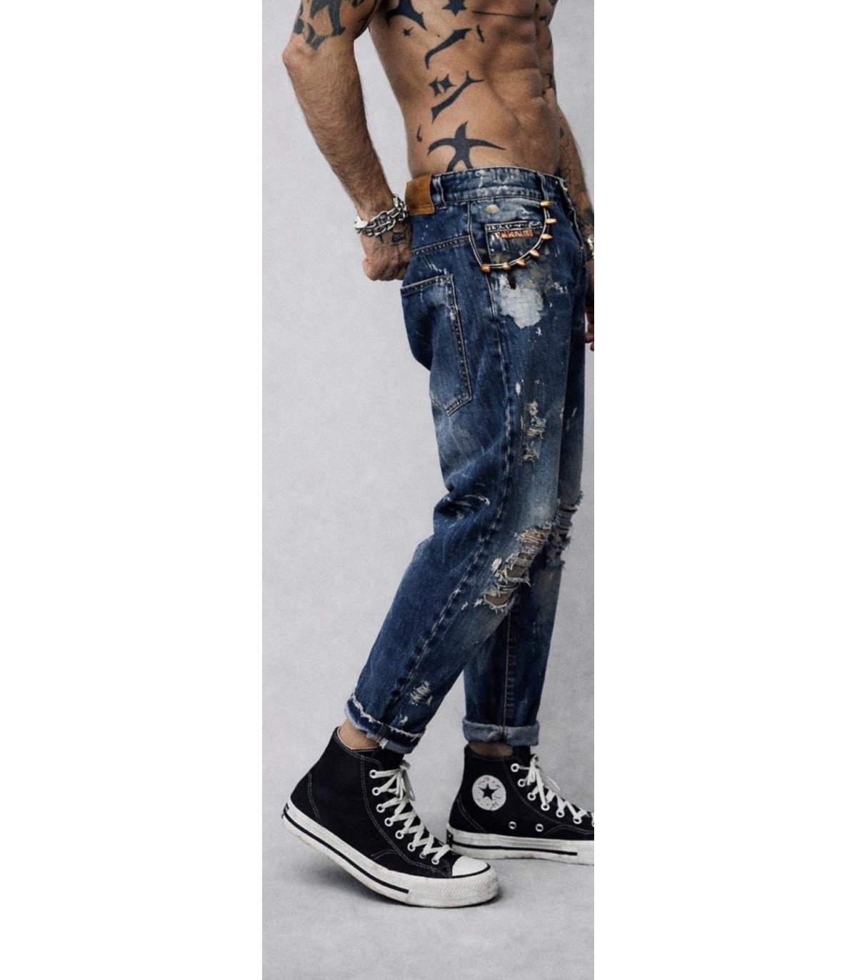 Freakchicny- Denim Jeans Rebel one para hombre