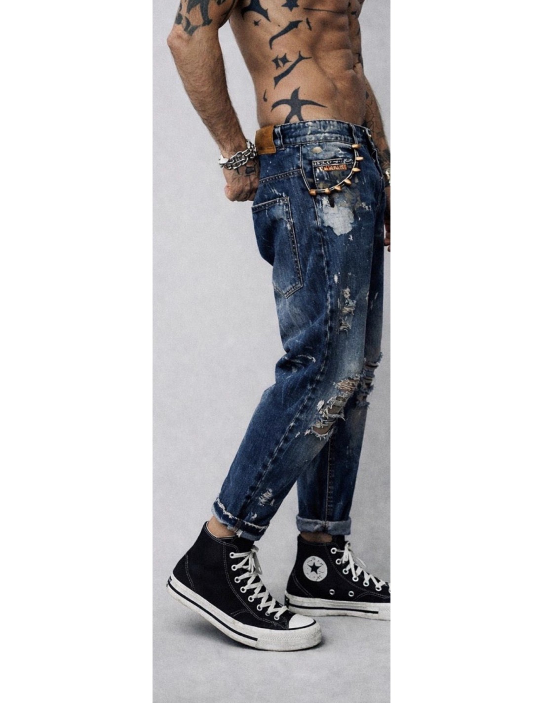 Freakchicny- Denim Jeans Rebel one para hombre