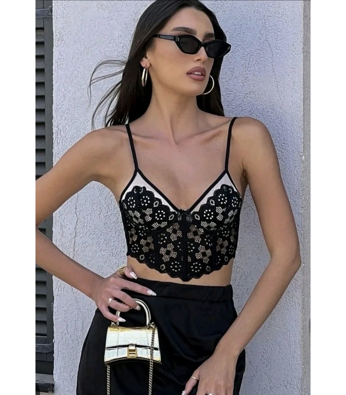 Milano- Top Corset encaje Tr6619 para mujer
