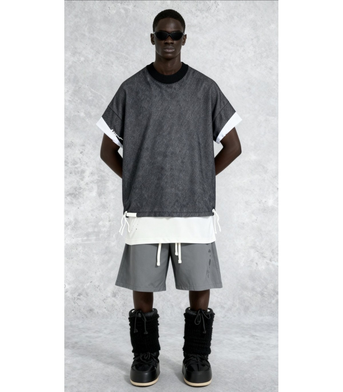 Olv Botega- Camiseta MM Double Denim para hombre