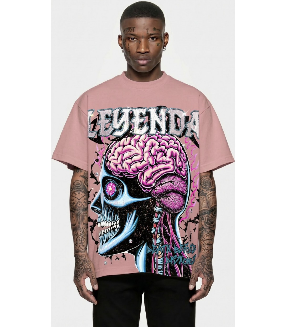 Leyenda Brand- Camiseta Cerebro para hombre