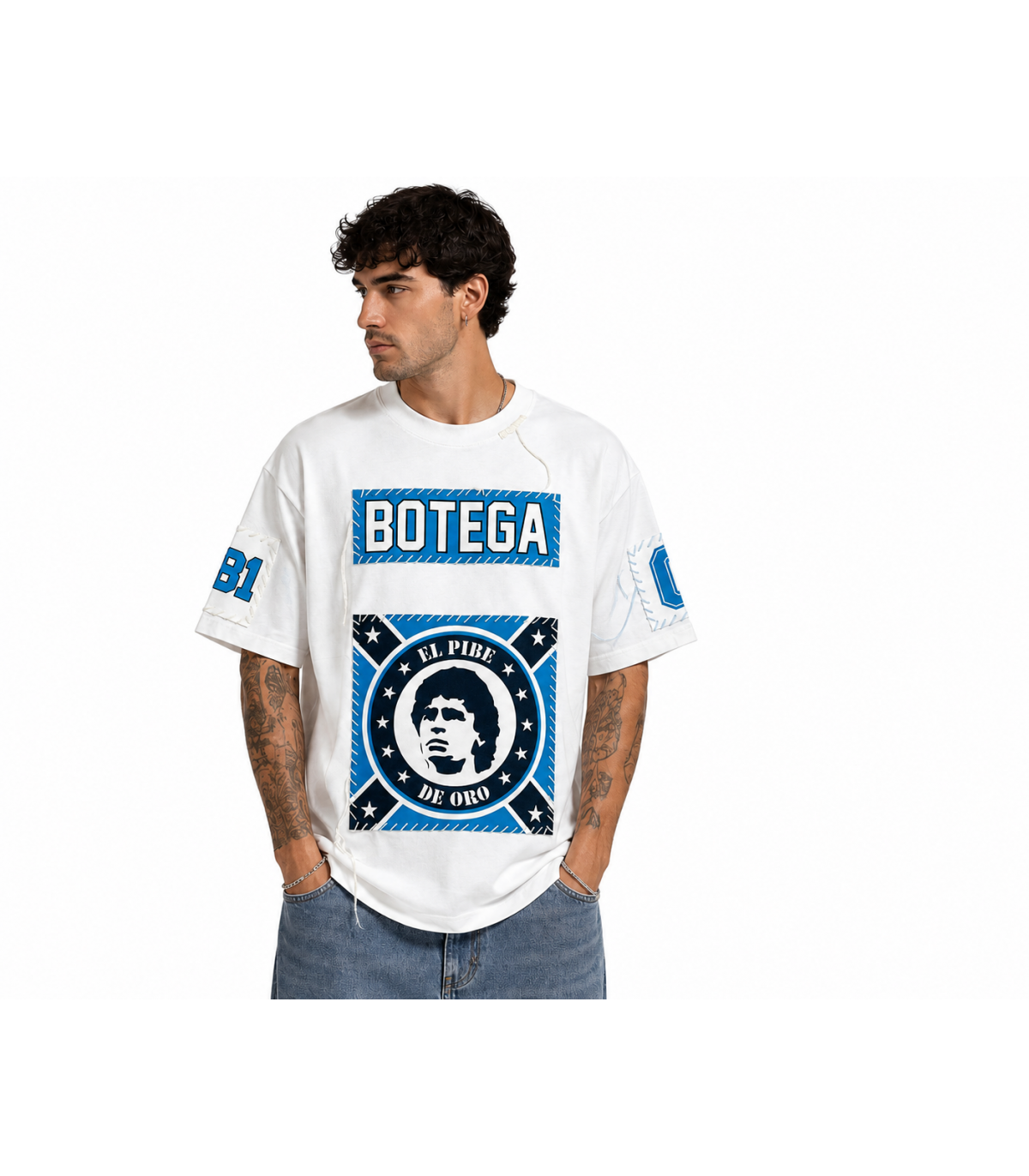 Olv Botega- Camiseta Eterno Maradona para hombre