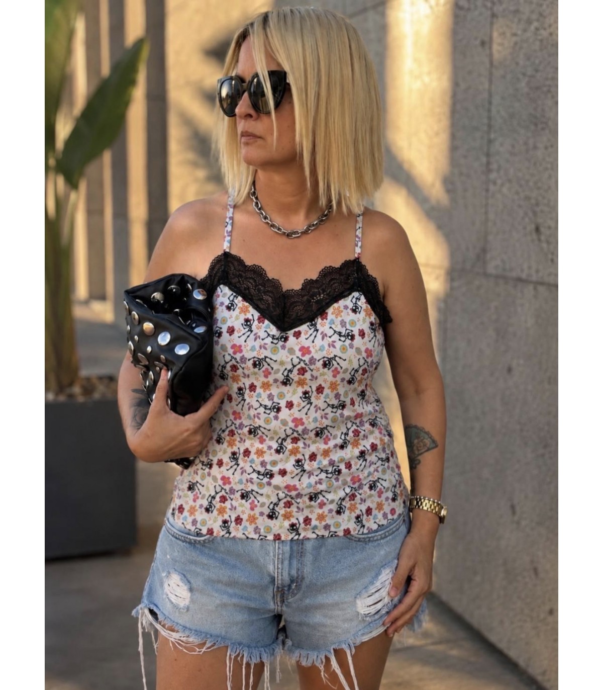 Noc The Brand- Camiseta esqueletitos para mujer