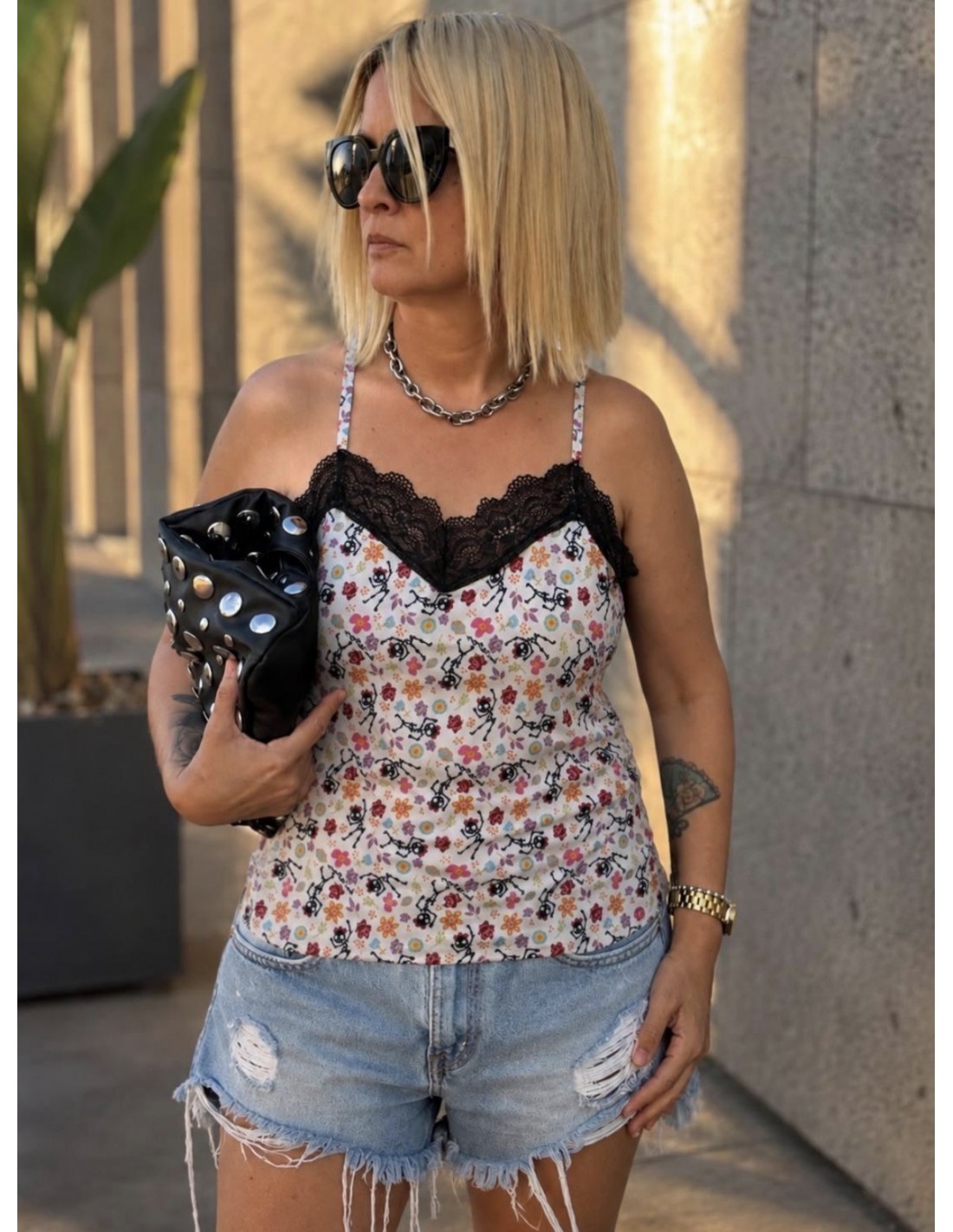 Noc The Brand- Camiseta esqueletitos para mujer