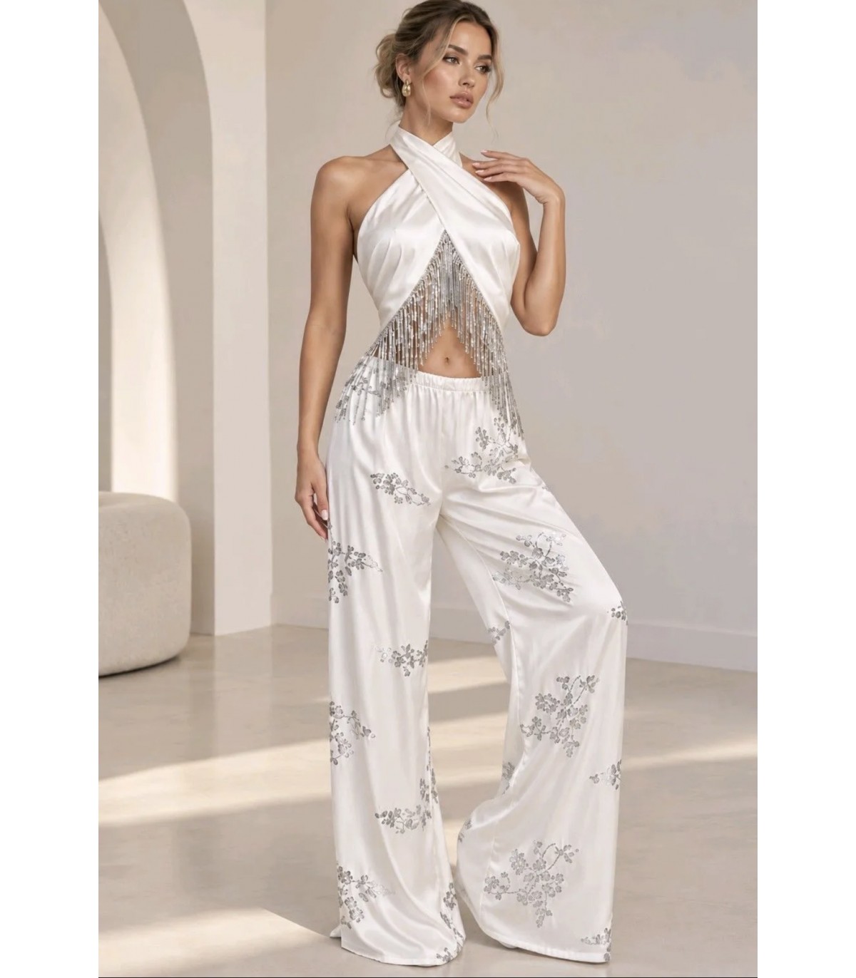 Milano- Top Fleco Lentejuela 2648 para mujer