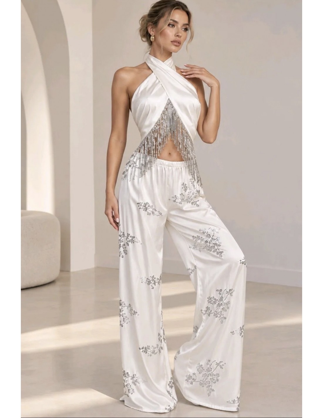 Milano- Top Fleco Lentejuela 2648 para mujer