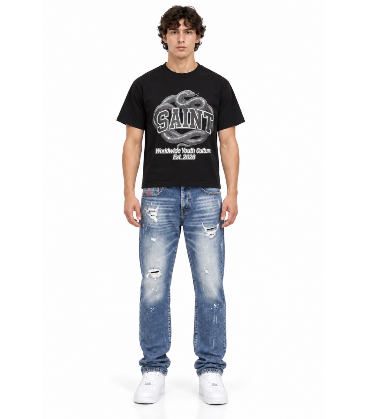 Saint Dept- Camiseta Snake para hombre