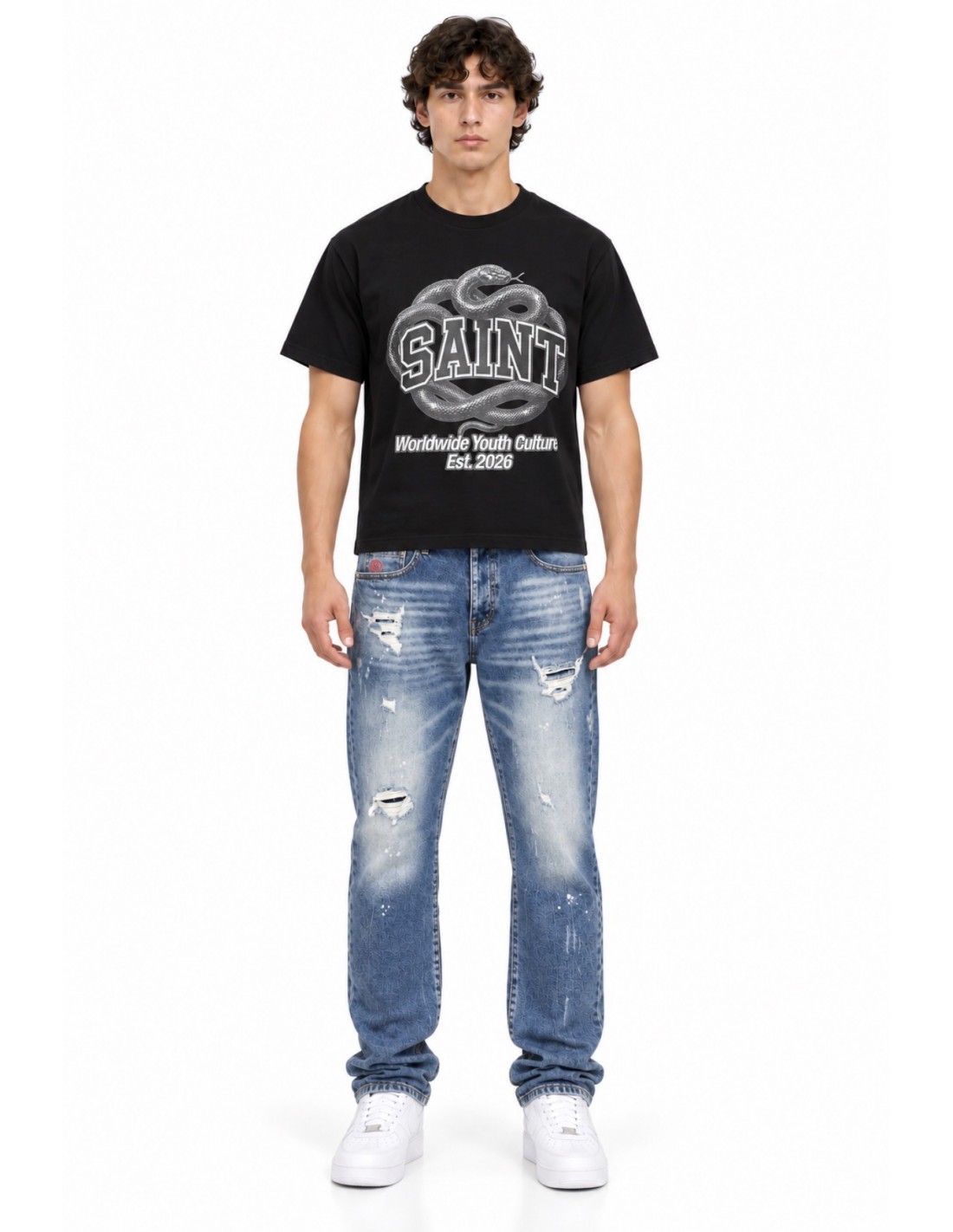 Saint Dept- Camiseta Snake para hombre