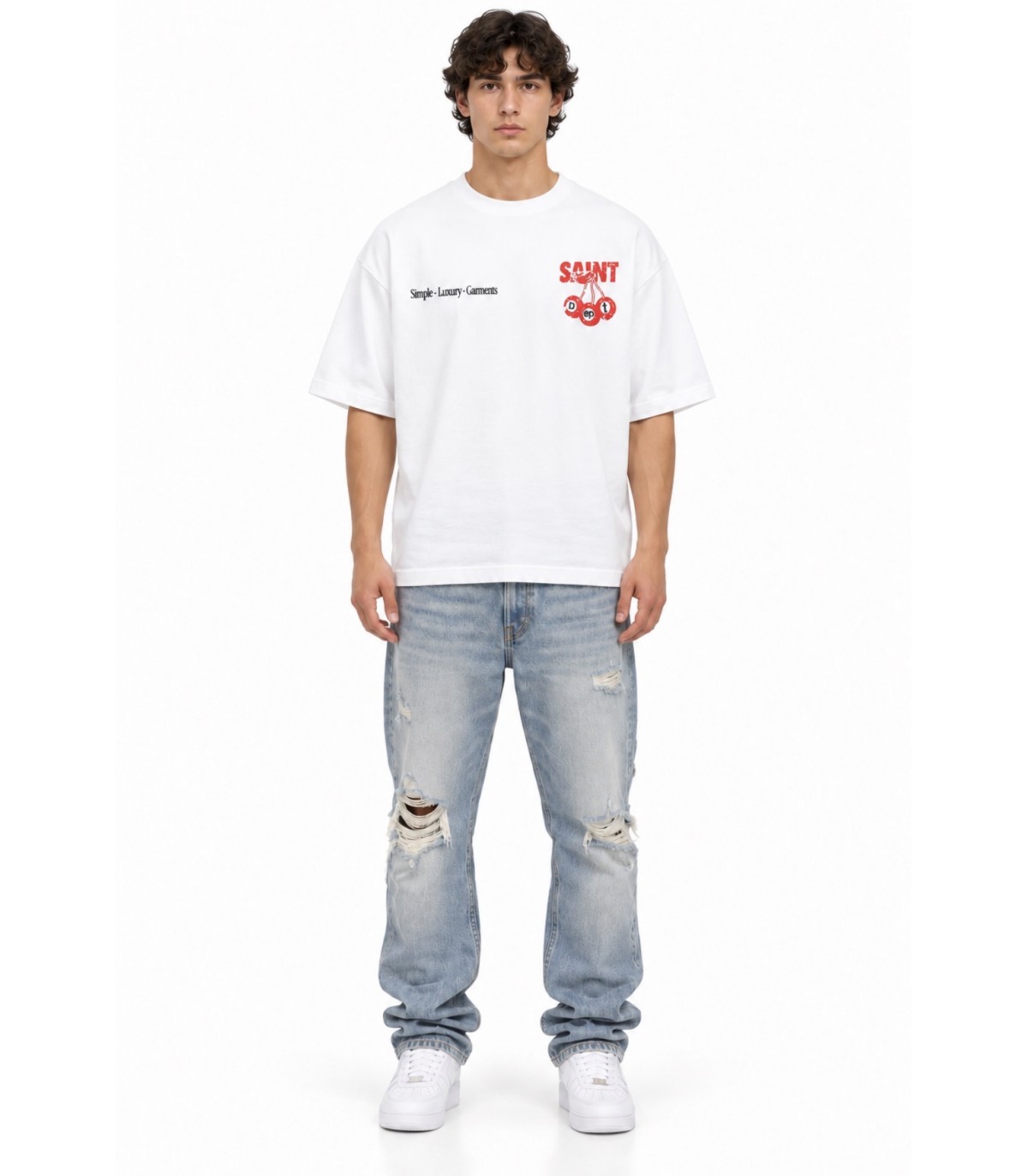 Saint Dept- Camiseta Cerezas para hombre