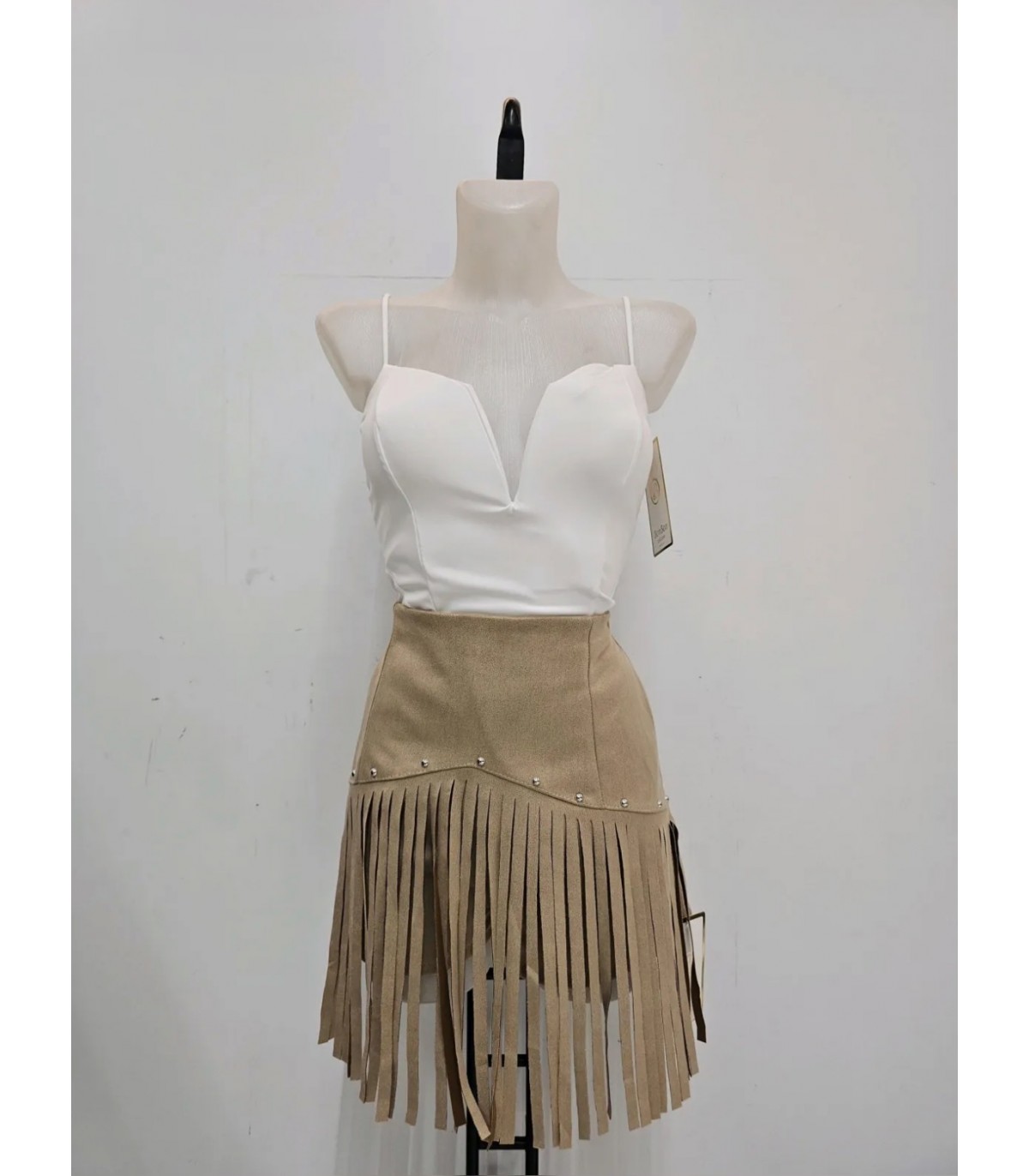 Bonbon Coleccion- Pantalon con fleco 12753 para mujer