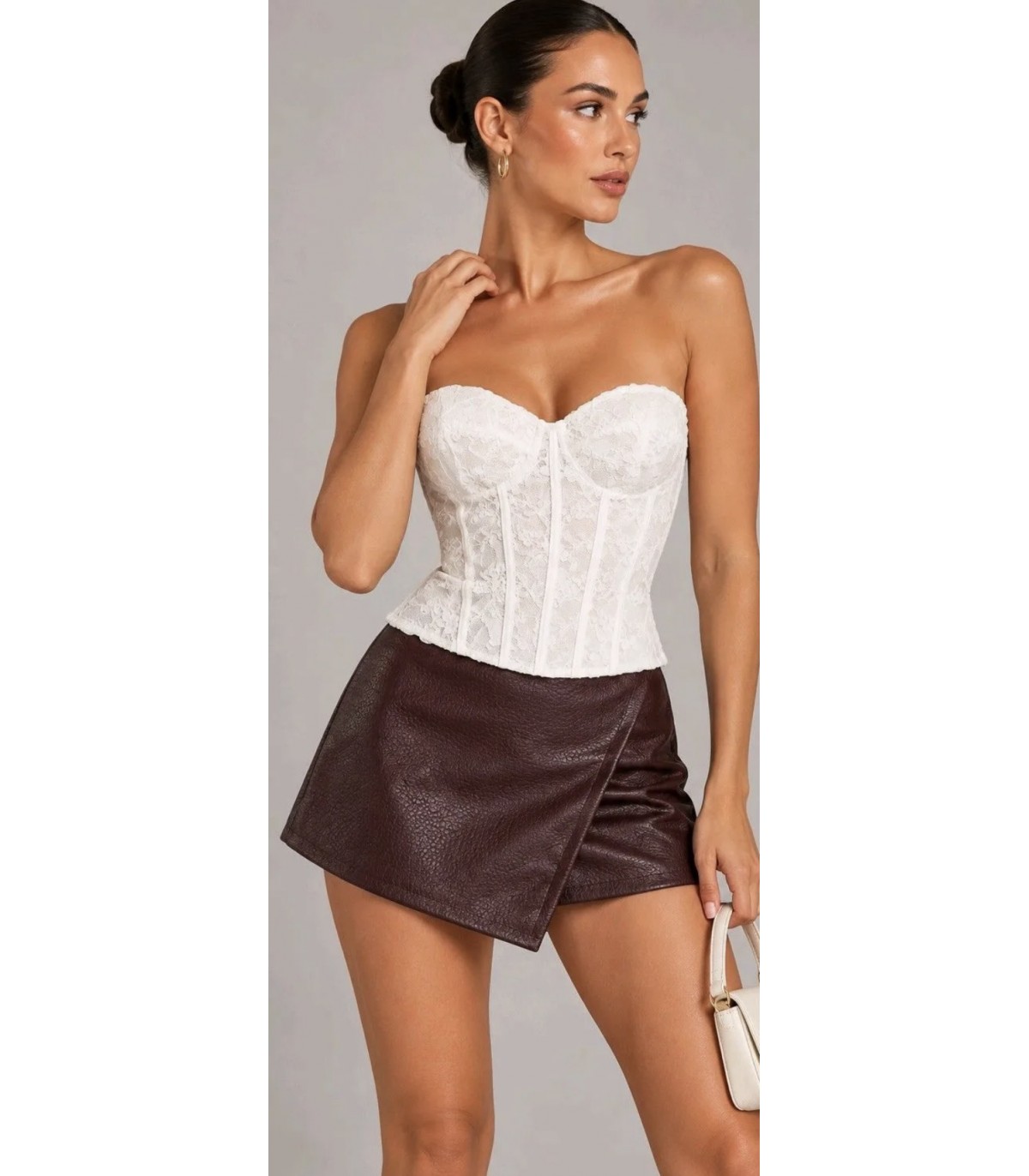 Bonbon Coleccion- Pantalon Falda Polipiel 50129 para mujer